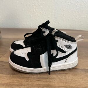 Nike Kids Black and White High-Top Sneakers